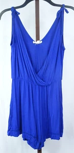 Womens Ladies Rolla Coster Blue Sleeveless Tie Shoulder Romper Size M - Picture 1 of 3