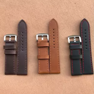 18mm-24mm High Quality Men's Ladies Genuine Leather Watch Band Strap lot - Picture 1 of 31