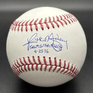 Rick Monday “Saves The Flag 4/25/76" Autographed Baseball Cubs (BAS) - Picture 1 of 2