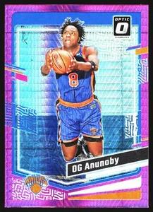OG Anunoby 2023-24 Donruss Optic Hyper Pink Prizm New York Knicks No.191 - Picture 1 of 2