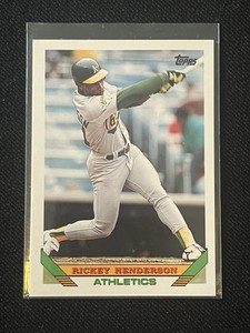 1993 Topps #750  Rickey Henderson Oakland A’s