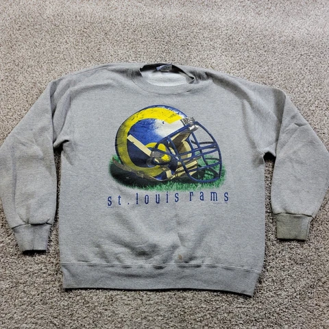 Vintage 1995 St Louis Rams Sweatshirt Mens Large Lee Sport Made In USA *STAINS* Cover