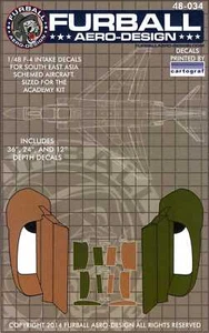 Furball Decals 1/48 F-4 INTAKE DECALS for Southeast Asia Schemed F-4 Phantom II - Picture 1 of 2