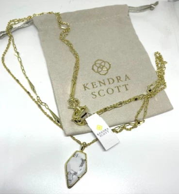 Kendra Scott Framed Tessa White Howlite Multi Strand Necklace - Image 1 of 4
