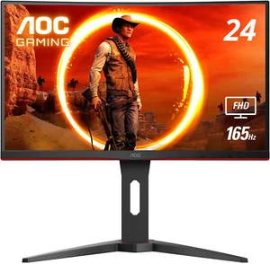C24G1A 24" Curved Frameless Gaming Monitor, FHD 1920X1080, 1500R, VA, 1Ms MPRT, - Picture 1 of 12