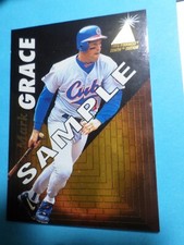 RARE VINTAGE MARK GRACE CHICAGO CUBS 1995 PINNACLE ZENITH SAMPLE CARD#70- 1995