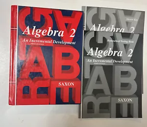 Saxon Algebra 2 SET (3rd Edition) Textbook, Answer Key & Test Forms (very Good) - Picture 1 of 4