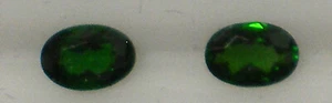 BEAUTIFUL 1.0 CTTW 6 MM X 4 MM PAIR OF OVAL RUSSIAN CHROME DIOPSIDE - Picture 1 of 1