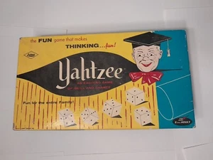 NEW Vintage 1956 YAHTZEE Dice Family Board Game E.S. Lowe Co #950 New See Detail - Picture 1 of 11