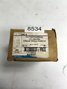 T&B 10RC-6 Sta-kon Pressure Terminal Connector/ Pack of 500 - Picture 1 of 1