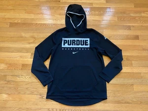 Nike Purdue Boilers Hoodie Black Basketball Team Issue Sz L Mens - Picture 1 of 4