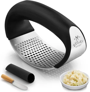 tainless Steel Garlic Press Rocker Set - Premium Garlic Mincer Garlic Crusher - Picture 1 of 6