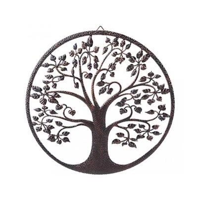 PMS INTERNATIONAL Decorazione placca da parete giardino albero della vita bronzo 40 cm