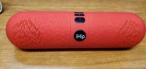 Ihip Red Bluetooth Pill Speaker Model FDJAMBAR Used - Picture 1 of 3