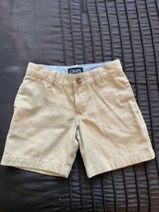 Chaps Boys Toddler Chino Shorts Size 2T Khaki Beige Button Flat Front Pockets