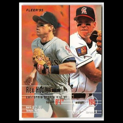Rex Hudler #226 1995 Fleer California Angels Baseball Card MLB NM - Image 1 of 3