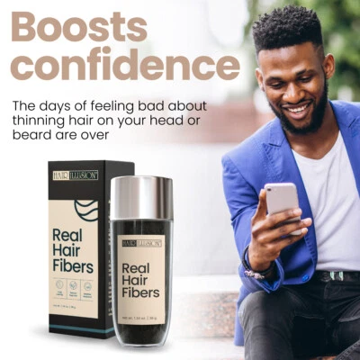 Bald Spot Concealer Hair Fibers by HAIR ILLUSION - Instant Hair Thickening Fiber - Image 1 of 4