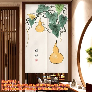 Chinese Style Door Curtain Doorway Tapestry Noren Kitchen Room Divider Privacy - Picture 1 of 21