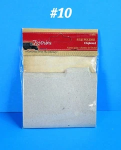 RETIRED RARE 7 GYPSIES FILE FOLDER CHIPBOARD 2 SETS SCRAPBOOK EMBELLISHMENTS #10 - Picture 1 of 2