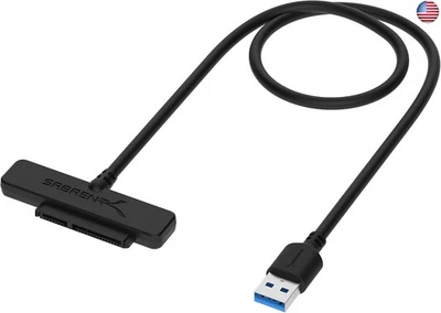Cable SABRENT SATA a USB - USB 3.0 a 2.5? Adaptador de disco duro SATA I/II/III - Foto 1 de 4