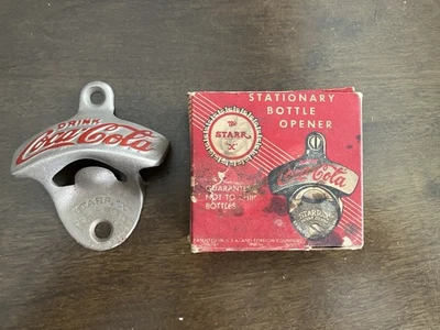 VINTAGE 1930 Coca Cola Stationary Bottle Opener…with Original Packaging - Image 1 of 2