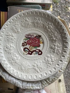 Rare 1884 Wedgwood WELLESLEY BULLFINCH Set Of 11 Saucer Plates. - Photo 1/3