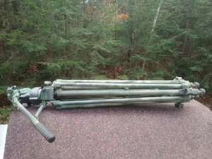 Spray Painted Camo BOGEN 3046 PROFESSIONAL tripod Used Fully Functioning 6-ft+ - Picture 1 of 18