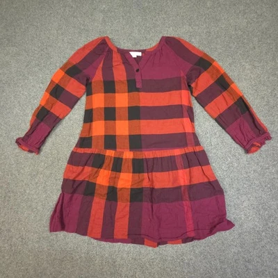 Burberry Vestido Niños 10 AÑOS Rojo Nova Cuadros Manga Larga Verano Talla 10Y Foto 1 de 4