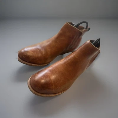 Botines planos Kork Ease Velma tobillo ron coñac para mujer 7M marrón bota Chelsea Foto 1 de 4