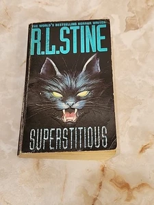 Superstitious Stine, R. L. '95 Paperback Harper Collins  Printing Rare Cover Art - Picture 1 of 8