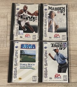 MADDEN 97, Pebble Beach Golf Links, PGA Tour 97, NBA Live 97 Sega Saturn