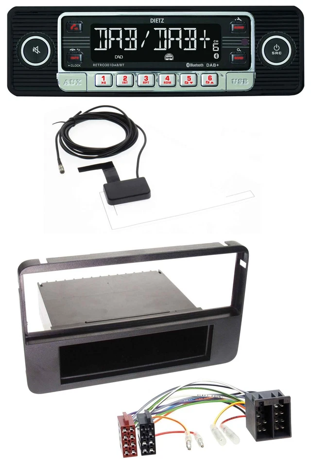 Dietz DAB Bluetooth USB MP3 Autoradio für Alfa Romeo 159 Brera Spider 06-10 - Bild 1 von 4