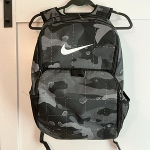 NIKE BRASILIA Black Camo Training Backpack Camouflage Unisex - Picture 1 of 8