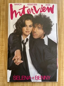 2025 INTERVIEW Magazine March Issue SELENA GOMEZ & BENNY BLANCO VERY GOOD - Picture 1 of 2