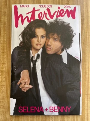 2025 INTERVIEW Magazine March Issue SELENA GOMEZ & BENNY BLANCO VERY GOOD - Image 1 of 2