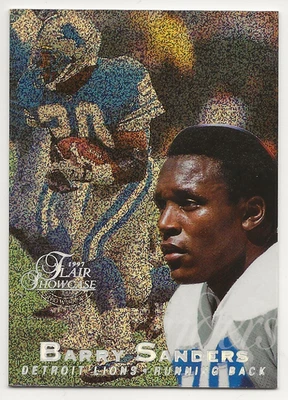 Flair Showcase #20 1997 Barry Sanders fila 0 asientos 20 casi nuevo/como nuevo Foto 1 de 2