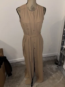 White House Black Market Damen Größe 2 ärmelloses Maxi Shirtkleid - Bild 1 von 5