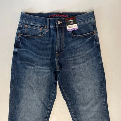 Lucky Brand Mens 223 Straight Leg 5 Pocket Stretch Denim Jeans MEDIUM BLUE 30x32 - Image 1 of 4