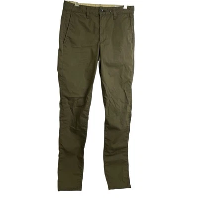 Rag & Bone Chino Pants Mens Size 29 Army Green Fit 1 Skinny Cotton Blend Casual - Image 1 of 4