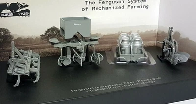 UH 1/32 Scale Ferguson Implements Tiller Potato Planter Transport Box & Plough - Image 1 of 4