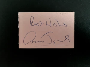 ANN JONES - BRITISH TENNIS PLAYER - SIGNED SMALL PINK PAGE - Picture 1 of 1