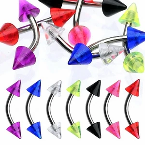 Eyebrow Piercing Acrylic Spikes - Picture 1 of 1