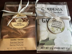 Gardenia Duftbeutel Lufterfrischer 3-12 Gramm Packungen & 3-12 Gramm Vanille Neu - Bild 1 von 2