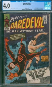 DAREDEVIL #7 ๐ CGC 4.0 ๐ 1st Red Costume! Silver Age Marvel Comic 1965 - Picture 1 of 2