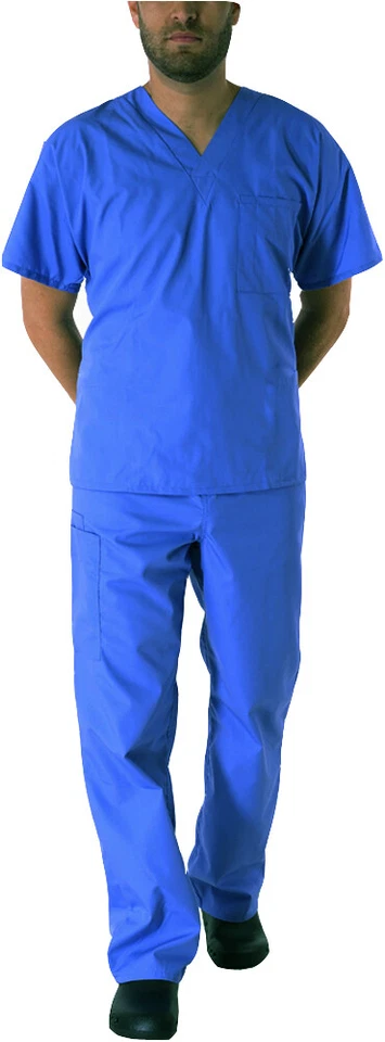 Ropa de Trabajo Natural Para Hombres Auténtico EDS Unisex Uniforme Médico Carga Conjunto Exfoliante Foto 1 de 1