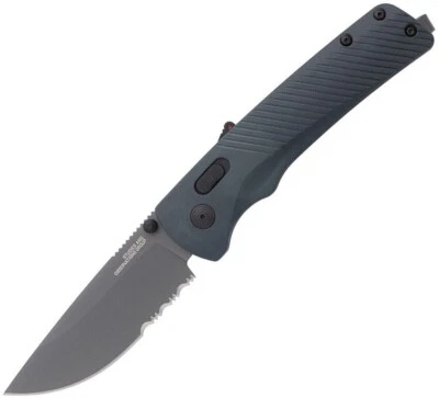 SOG Knives Flash AT Urban Grey Serrated Cryo D2 Steel 11-18-06-57 - NIB - Image 1 of 4