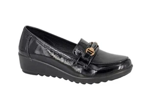 Mocassini slip-on casual con zeppa comfort da donna comfort da lavoro intelligenti - Foto 1 di 3