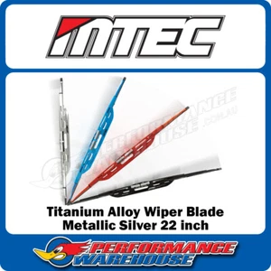 MTec Titanium Alloy Wiper Blade Metallic Silver 22 inch (55cm) - Bild 1 von 4
