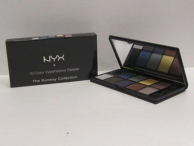NYX 10 Color Eyeshadow Palette The Runway Collection color ESP10C01 Jazz Night - Image 1 of 2
