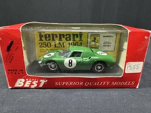 BEST 1:43 9054 Ferrari 250 LM Nurburgring 1964 Diecast Car Green #8 - Picture 1 of 24